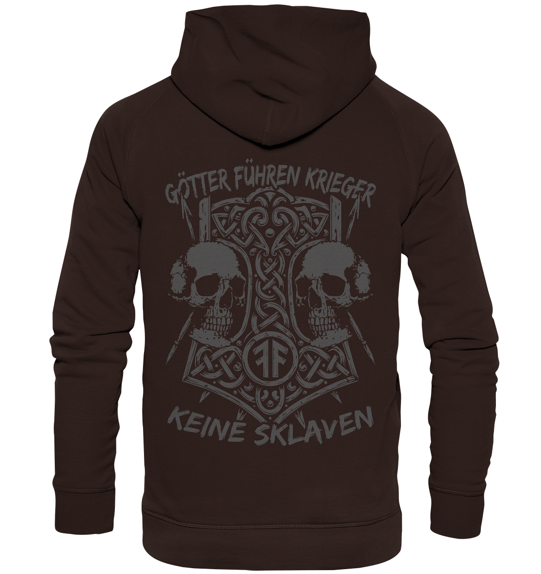 GÖTTER FÜHREN KRIEGER - Wikinger Hoodie Männer Odin