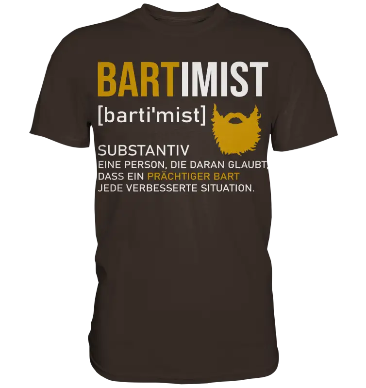Norse T-Shirt Herren – Bartimist Design mit Bart Motiv | Wikinger Geschenk