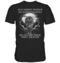 Alle Hunde denken sie wären Alphas Wolf Shirt: Wolf vor Vollmond