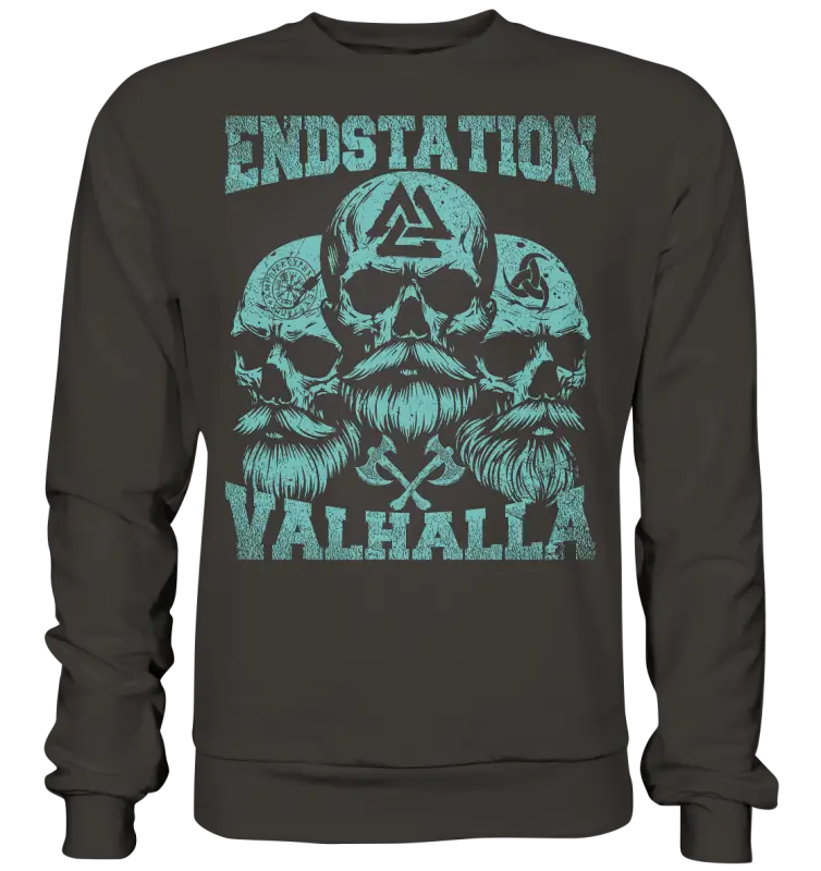 Endstation Valhalla - Unisex Sweatshirt - Storm Grey (Solid) / XS - Sweatshirts