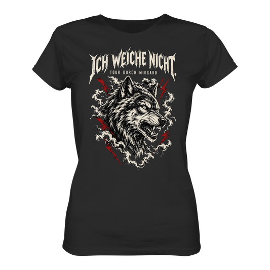 Midgard Wolf Shirt Damen Schwarz