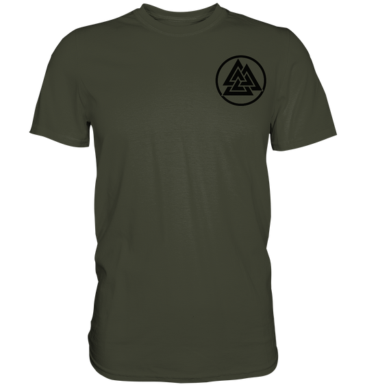 Viking Blood Wikinger Shirt: Viking Blood runs through my veins mit Valknut