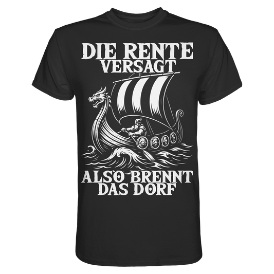 RENTE VERSAGT - Wikinger T-Shirt Männer Realisten Premium