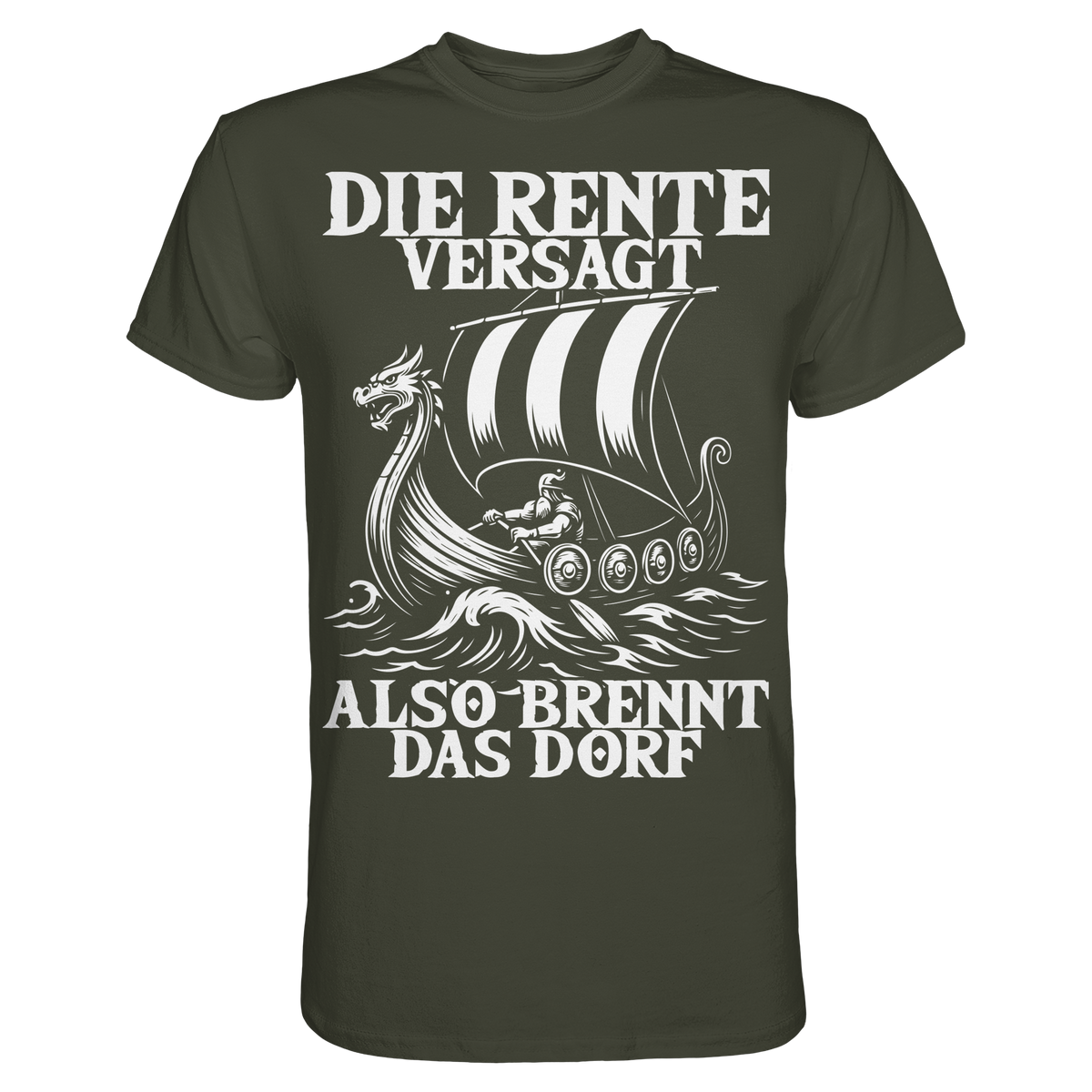 RENTE VERSAGT - Wikinger T-Shirt Männer Realisten Premium