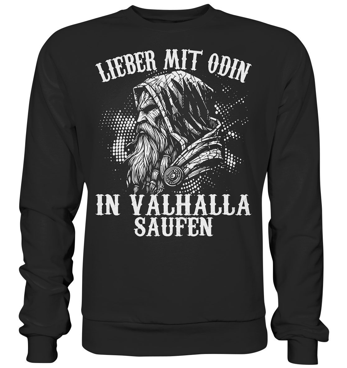 Lieber mit Odin - Unisex Sweatshirt - Deep Black / XS - Sweatshirts