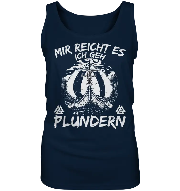 Mir reicht’s ich geh plündern - Damen Tank-Top - Navy / S - Tank-Tops