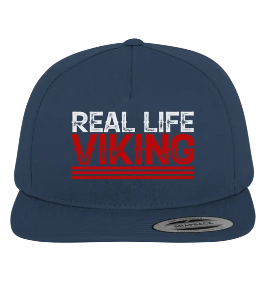 Real Life Viking - Premium Snapback - Navy / Green / One Size - Kappen & Mützen