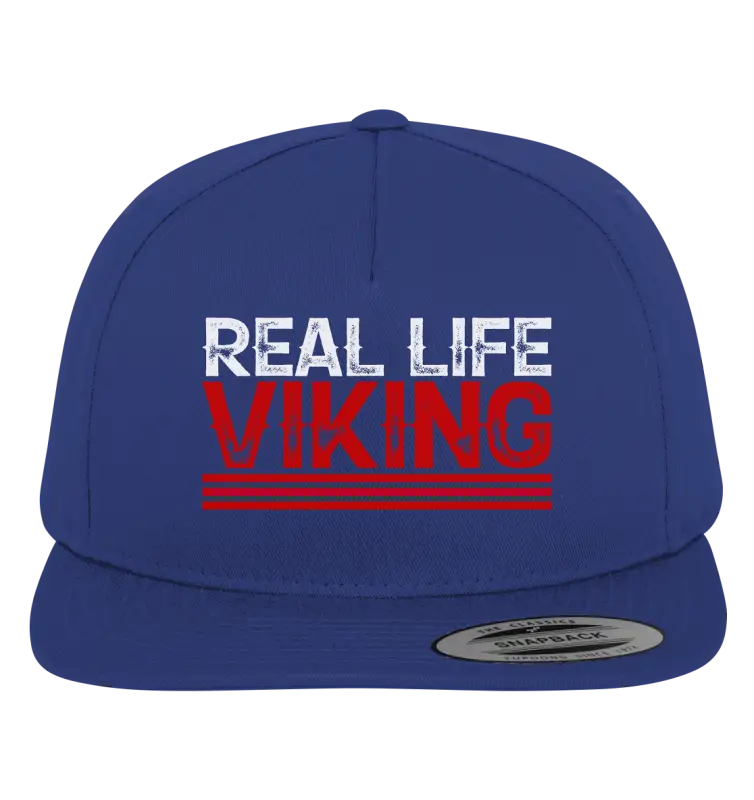 Real Life Viking - Premium Snapback - Royal / Green / One Size - Kappen & Mützen