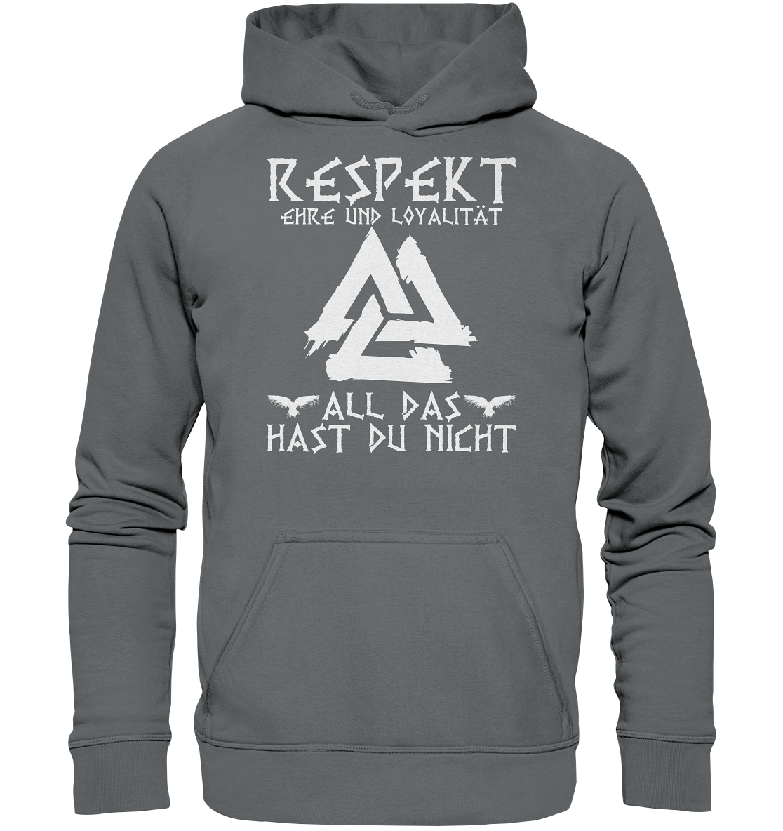 Respekt Ehre Loyalität - Unisex Hoodie - Steel Grey (Solid) / XS - Hoodies