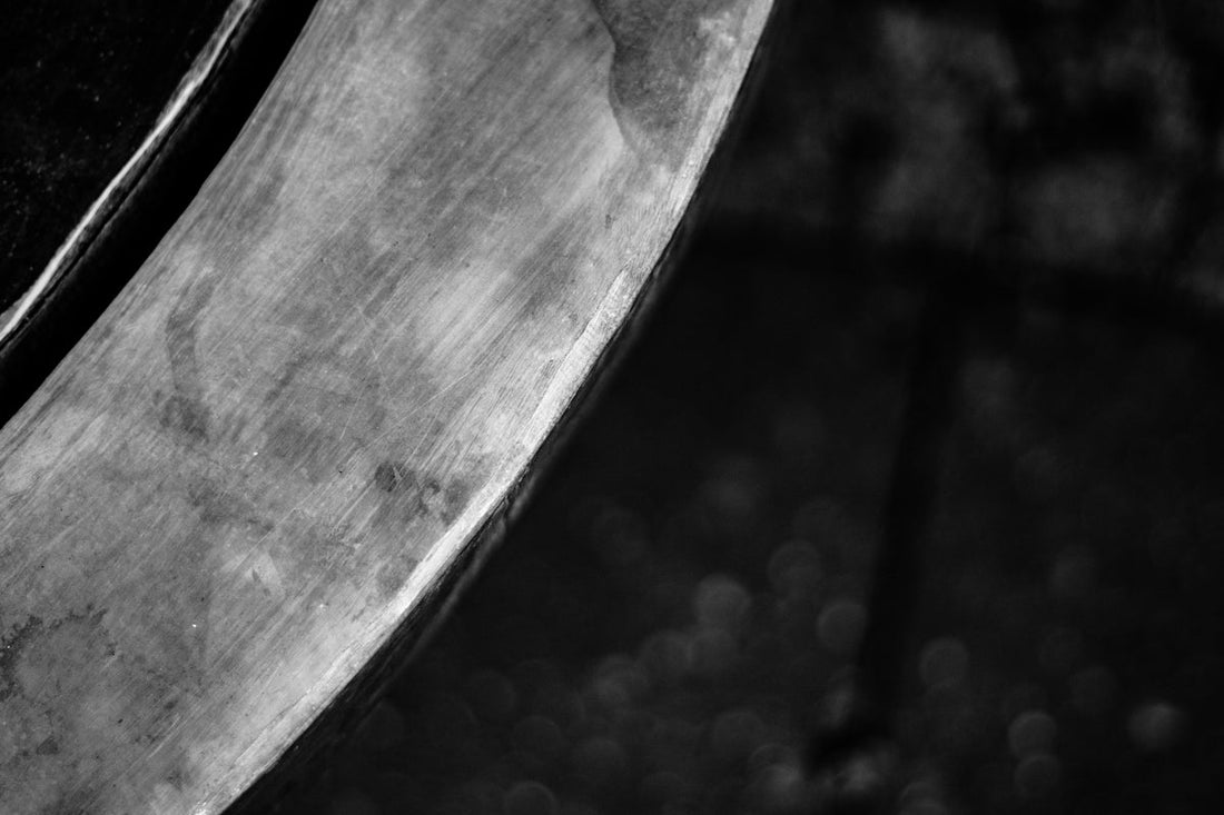 grayscale photo of a wood