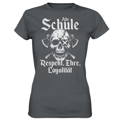 Wikinger T-Shirt Damen – Alte Schule Totenkopf Design