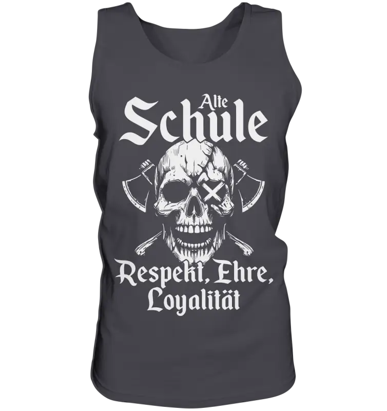 Alte schule - Herren Tank-Top - Charcoal / S - Tank-Tops