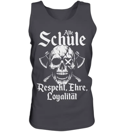 Alte schule - Herren Tank-Top - Charcoal / S - Tank-Tops