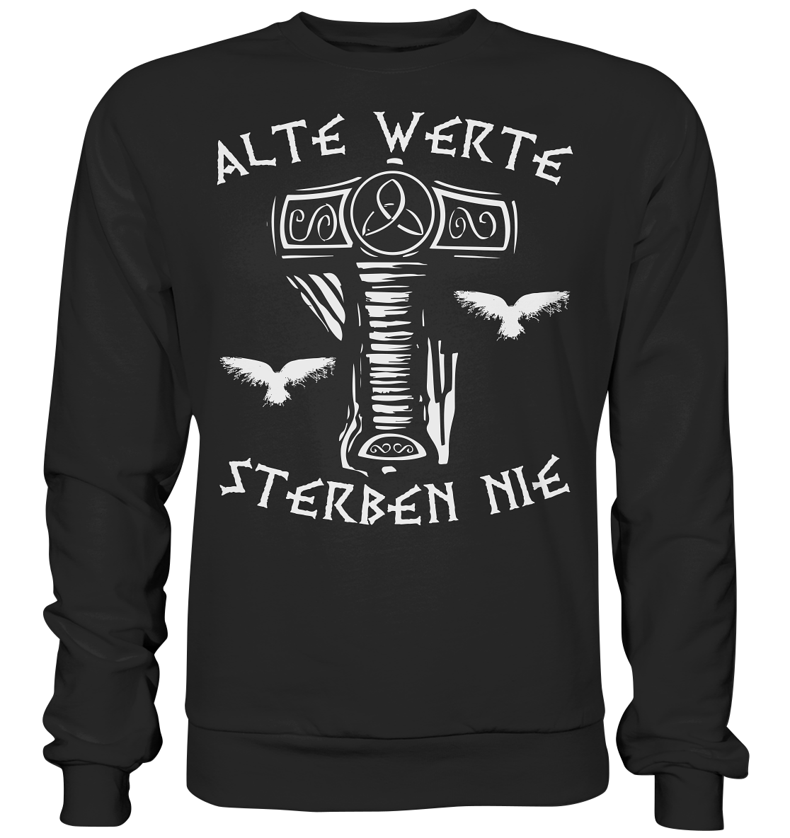 Alte Werte - Unisex Sweatshirt - Deep Black / XS - Sweatshirts