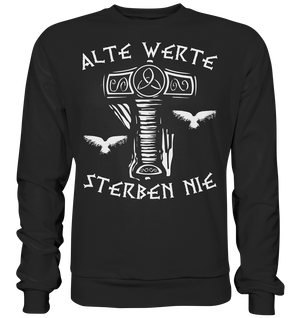 Alte Werte - Unisex Sweatshirt - Deep Black / XS - Sweatshirts