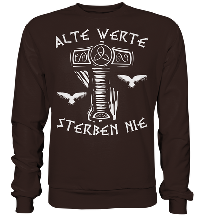 Alte Werte - Unisex Sweatshirt - Hot Chocolate / XS - Sweatshirts