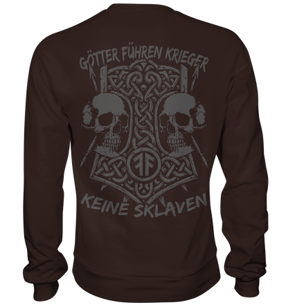 GÖTTER FÜHREN KRIEGER - Wikinger Sweatshirt Männer Odin