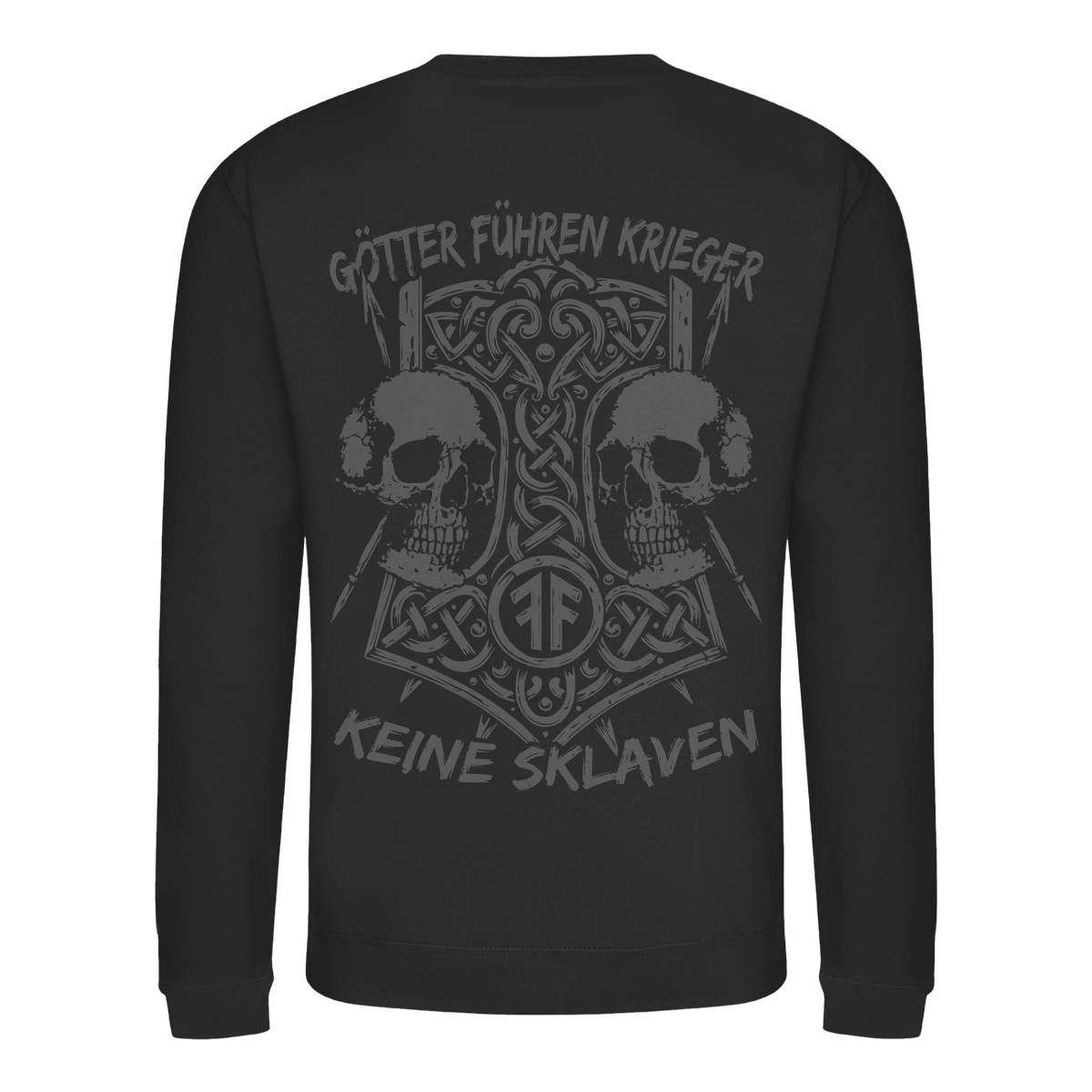 GÖTTER FÜHREN KRIEGER - Wikinger Sweatshirt Männer Odin