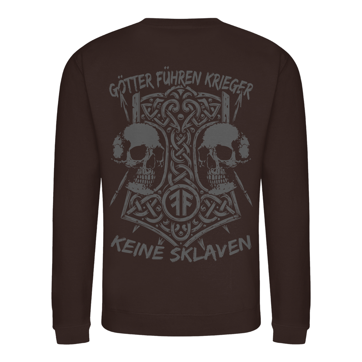 GÖTTER FÜHREN KRIEGER - Wikinger Sweatshirt Männer Odin