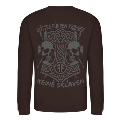 GÖTTER FÜHREN KRIEGER - Wikinger Sweatshirt Männer Odin