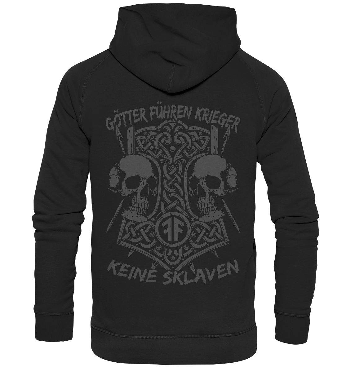 GÖTTER FÜHREN KRIEGER - Wikinger Hoodie Männer Odin