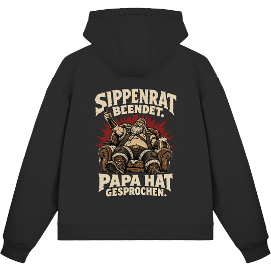 Sippenrat beendet: Papa hat gesprochen Wikinger Zip Hoodie Herren