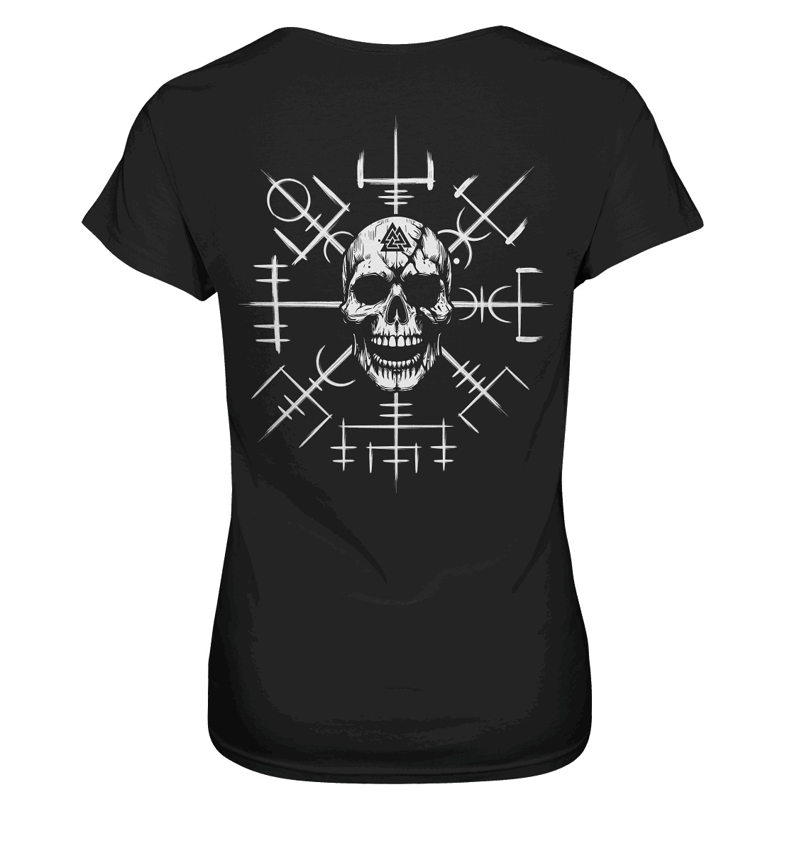 Viking Compass Skull - Ladies Premium Shirt