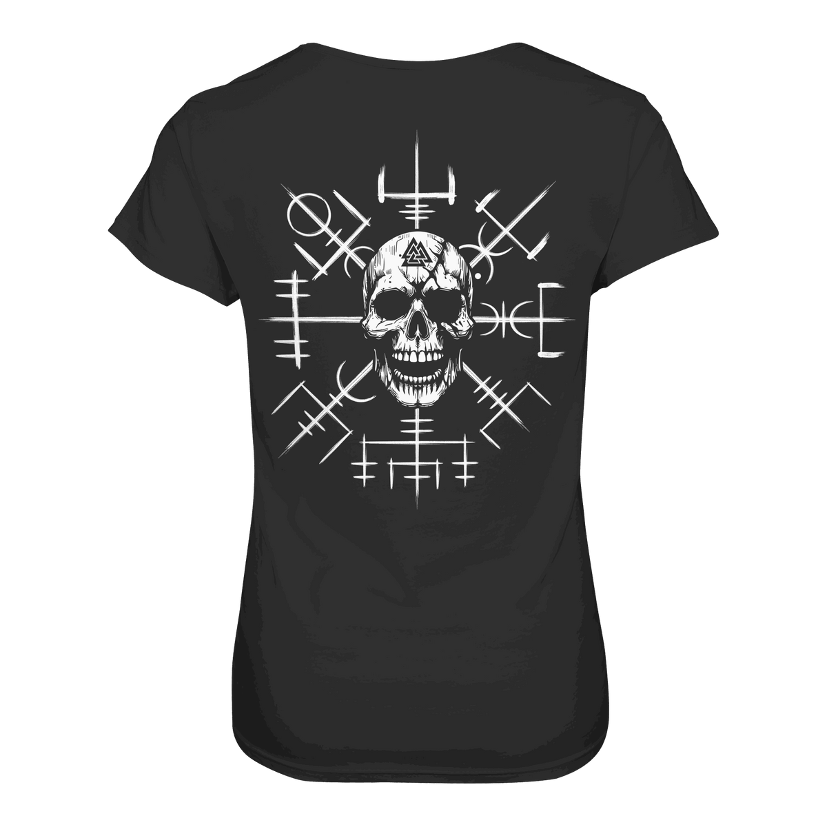 Viking Compass Skull - Ladies Premium Shirt