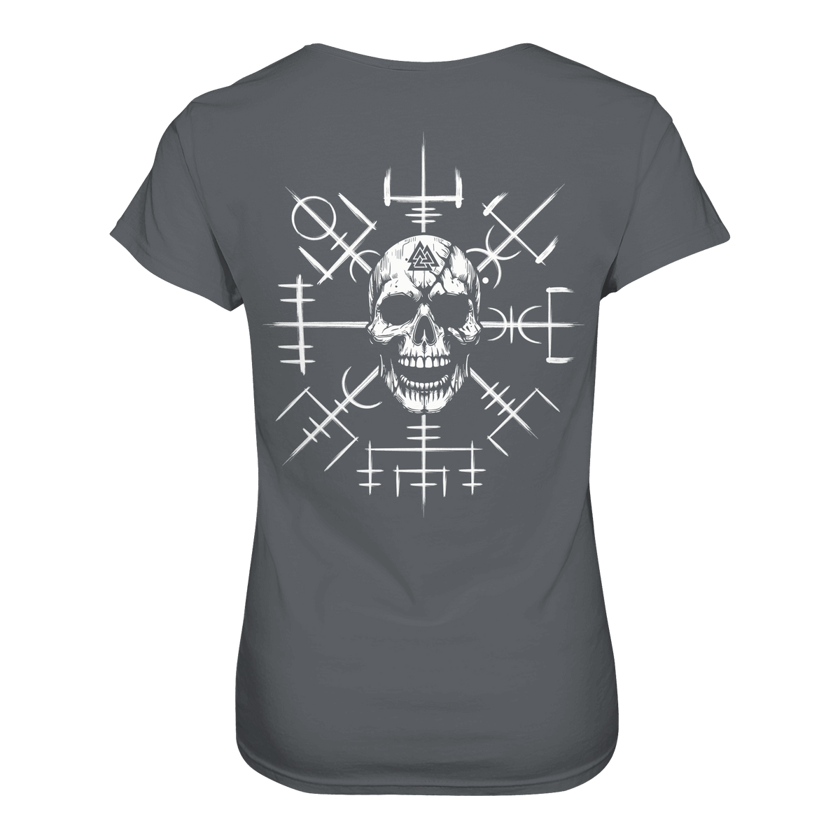 Viking Compass Skull - Ladies Premium Shirt