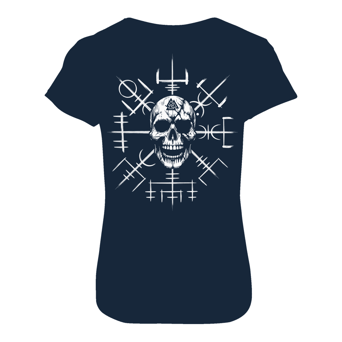 Viking Compass Skull - Ladies Premium Shirt