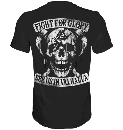 See You in Valhalla - Fight for Glory - Wikinger T-Shirt Männer Premium