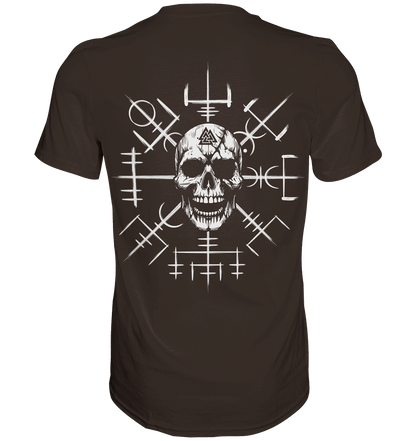 Viking Compass Skull - Mystisches Totenkopf Premium Shirt