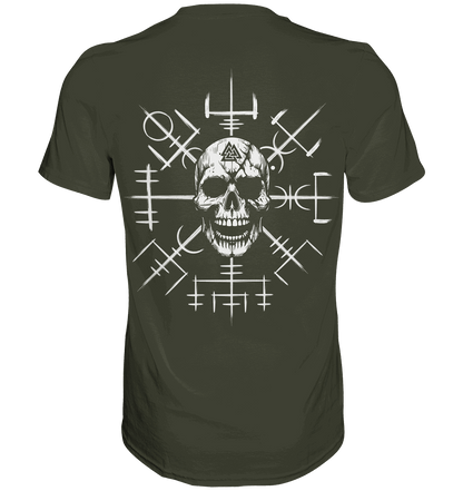 Viking Compass Skull - Mystisches Totenkopf Premium Shirt
