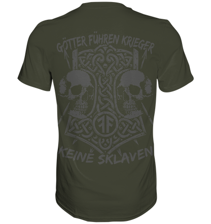 GÖTTER FÜHREN KRIEGER - Wikinger T-Shirt Männer Odin Premium