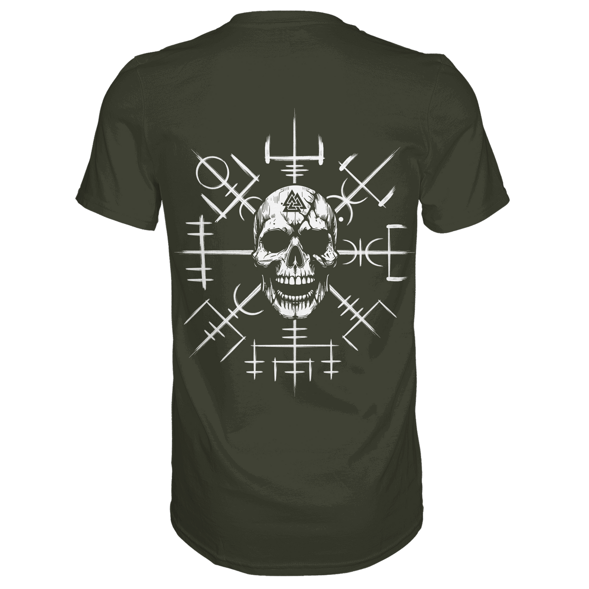 Viking Compass Skull - Mystisches Totenkopf Premium Shirt