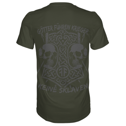 GÖTTER FÜHREN KRIEGER - Wikinger T-Shirt Männer Odin Premium