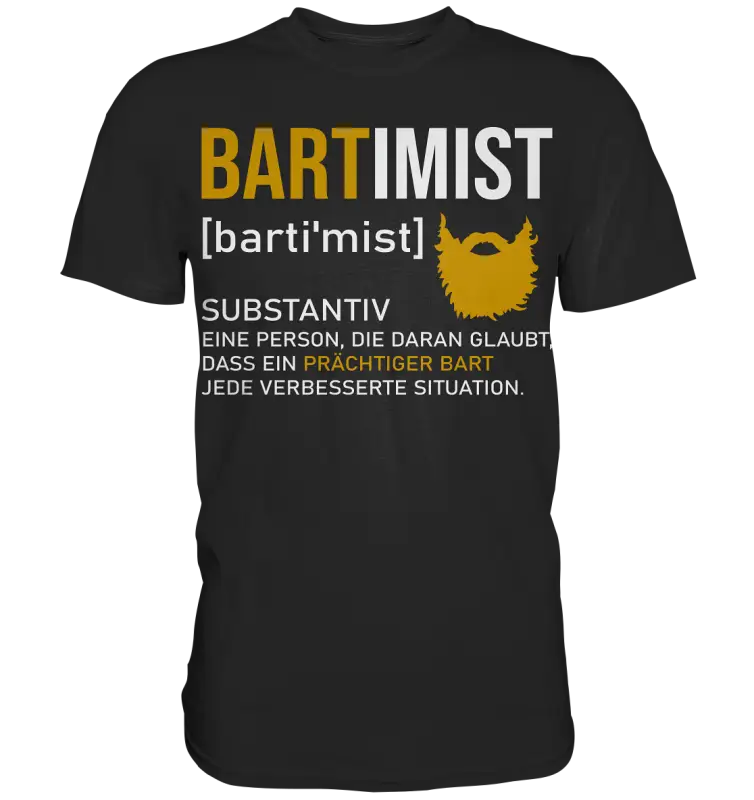 Norse T-Shirt Herren – Bartimist Design Wikinger Bart