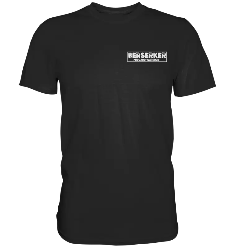 Berserker T-Shirt Herren schwarz – Midgard Warrior Norse Mythologie mit kraftvollem Schriftzug