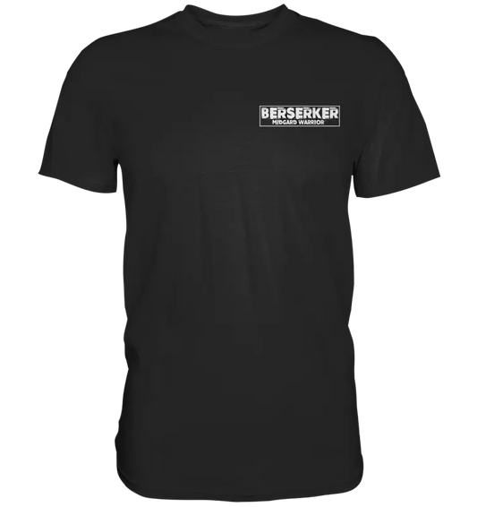 Berserker T-Shirt Herren schwarz – Midgard Warrior Norse Mythologie mit kraftvollem Schriftzug