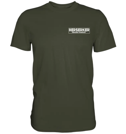 Berserker T-Shirt Herren – Midgard Warrior Norse Mythologie mit robustem Schriftzug und düsterem Fantasy-Design.