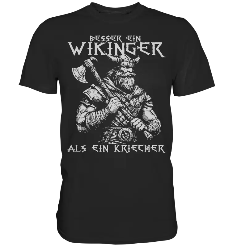 Besser ein WIkinger - Herren Premium Shirt - Donnerwolf