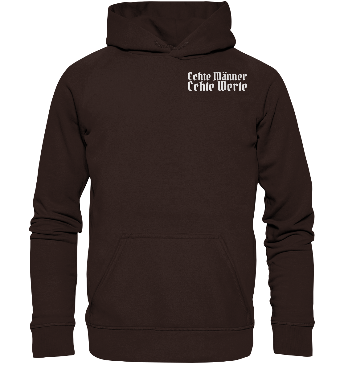 Echte Männer Echte Werte - Unisex Hoodie - Hot Chocolate / XS - Hoodies