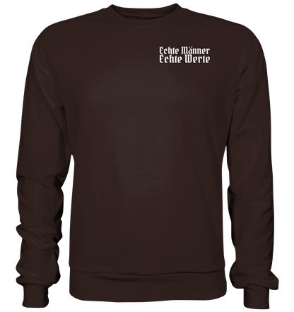 Echte Männer Echte Werte - Unisex Sweatshirt - Hot Chocolate / XS - Sweatshirts