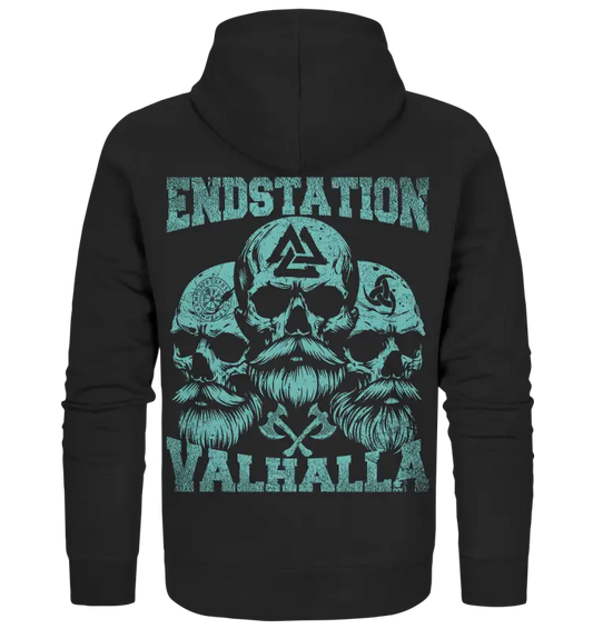 Endstation Valhalla - Unisex Zipper - Black Pure / S - Jacken/ Zipper
