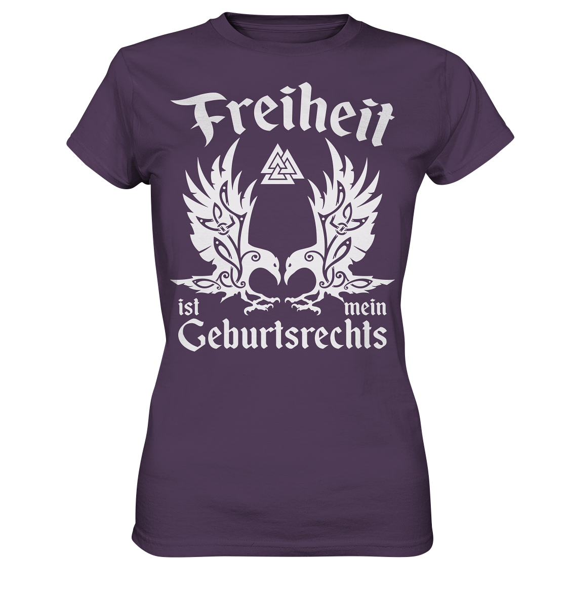 Freiheit - Damen Shirt - Urban Purple / XS - Lady-Shirts