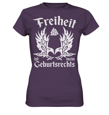 Freiheit - Damen Shirt - Urban Purple / XS - Lady-Shirts