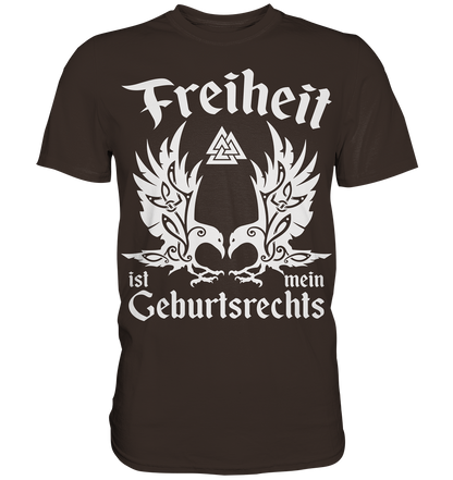 Freiheit - Herren Shirt - Brown / XS - Unisex-Shirts