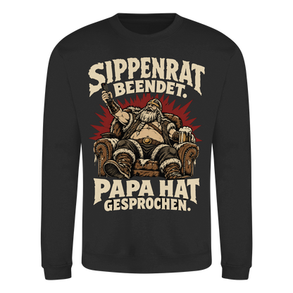 Sippenrat beendet: Papa hat gesprochen Wikinger Sweatshirt Herren