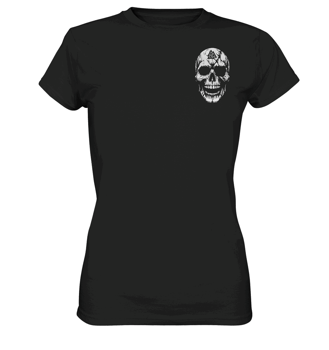 Viking Compass Skull - Ladies Premium Shirt