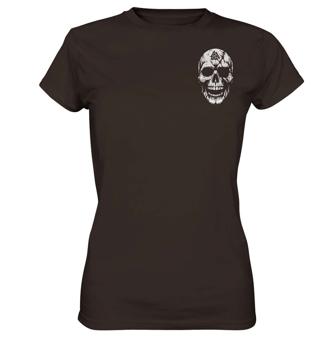 Viking Compass Skull - Ladies Premium Shirt